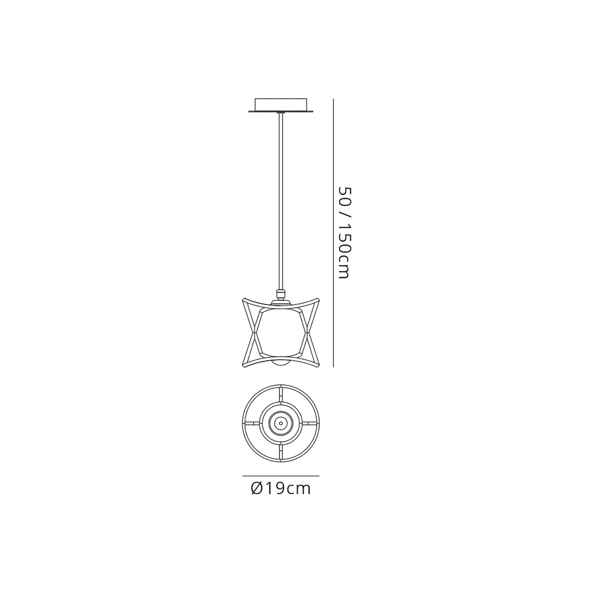 M7132  Polinesia 19cm Pendant 1 Light IP44